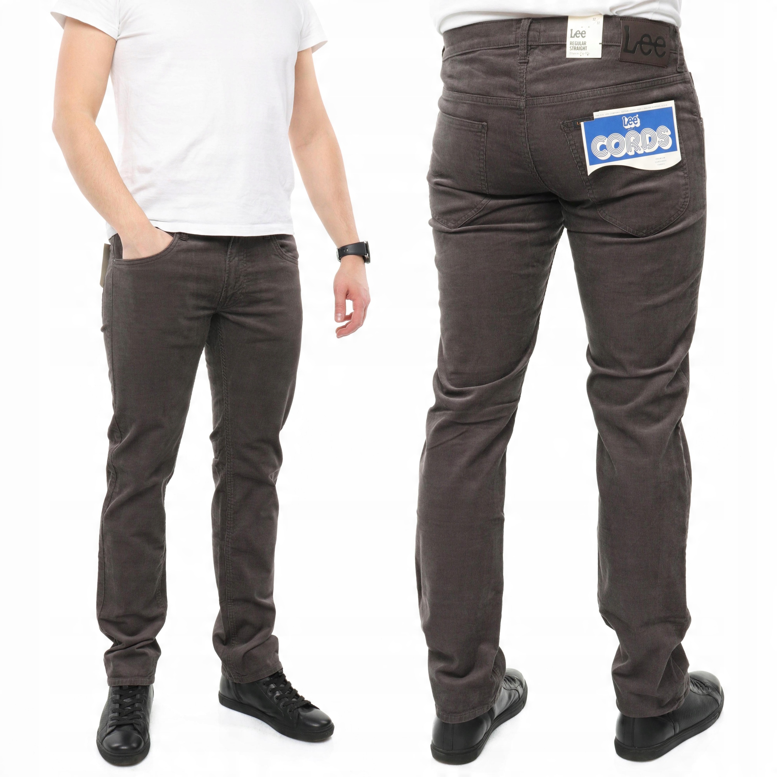 

Lee Daren Zip spodnie męskie sztruks W32 L32