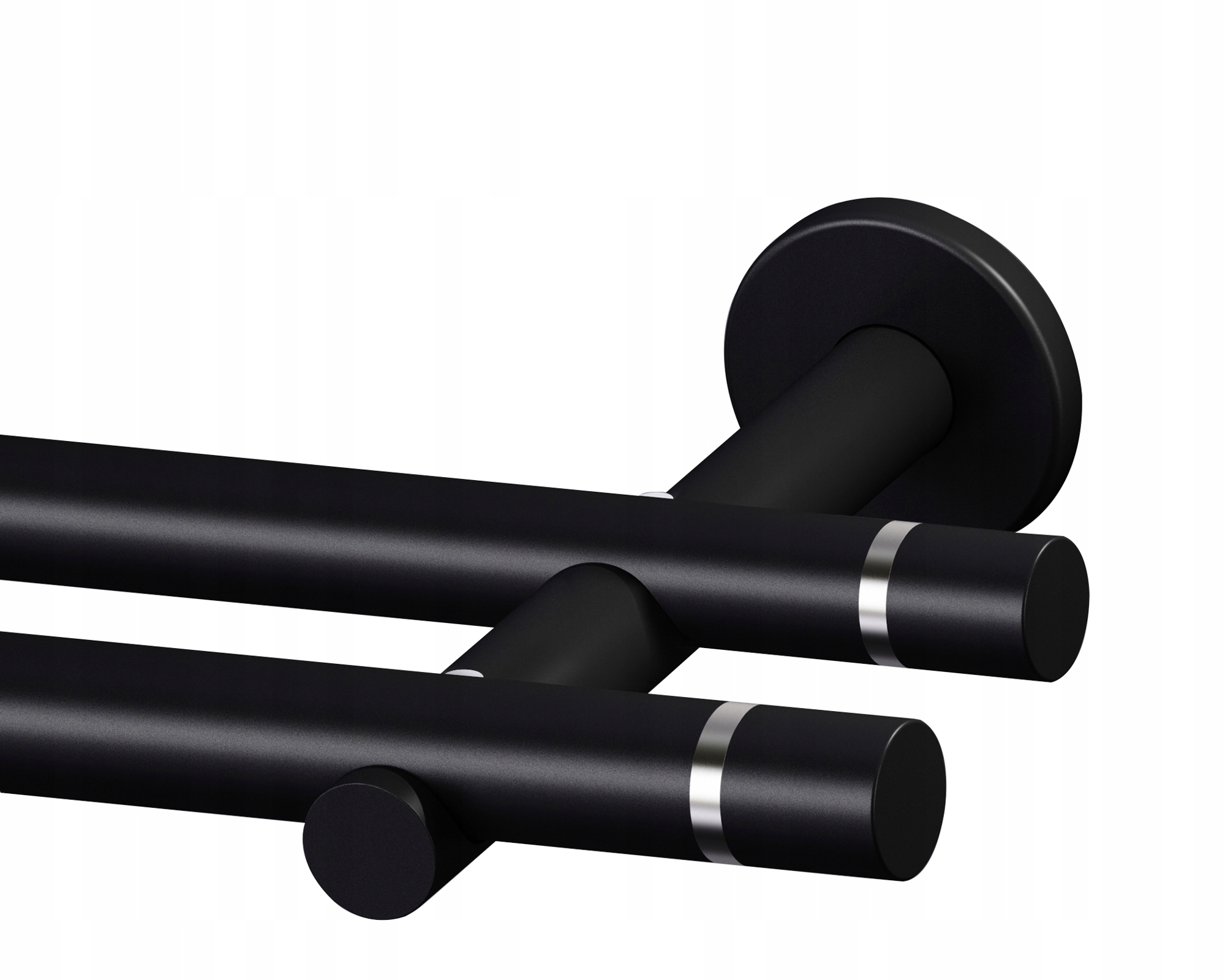 

Karnisz Tokyo 160cm podwójny 19/19mm metal czarny