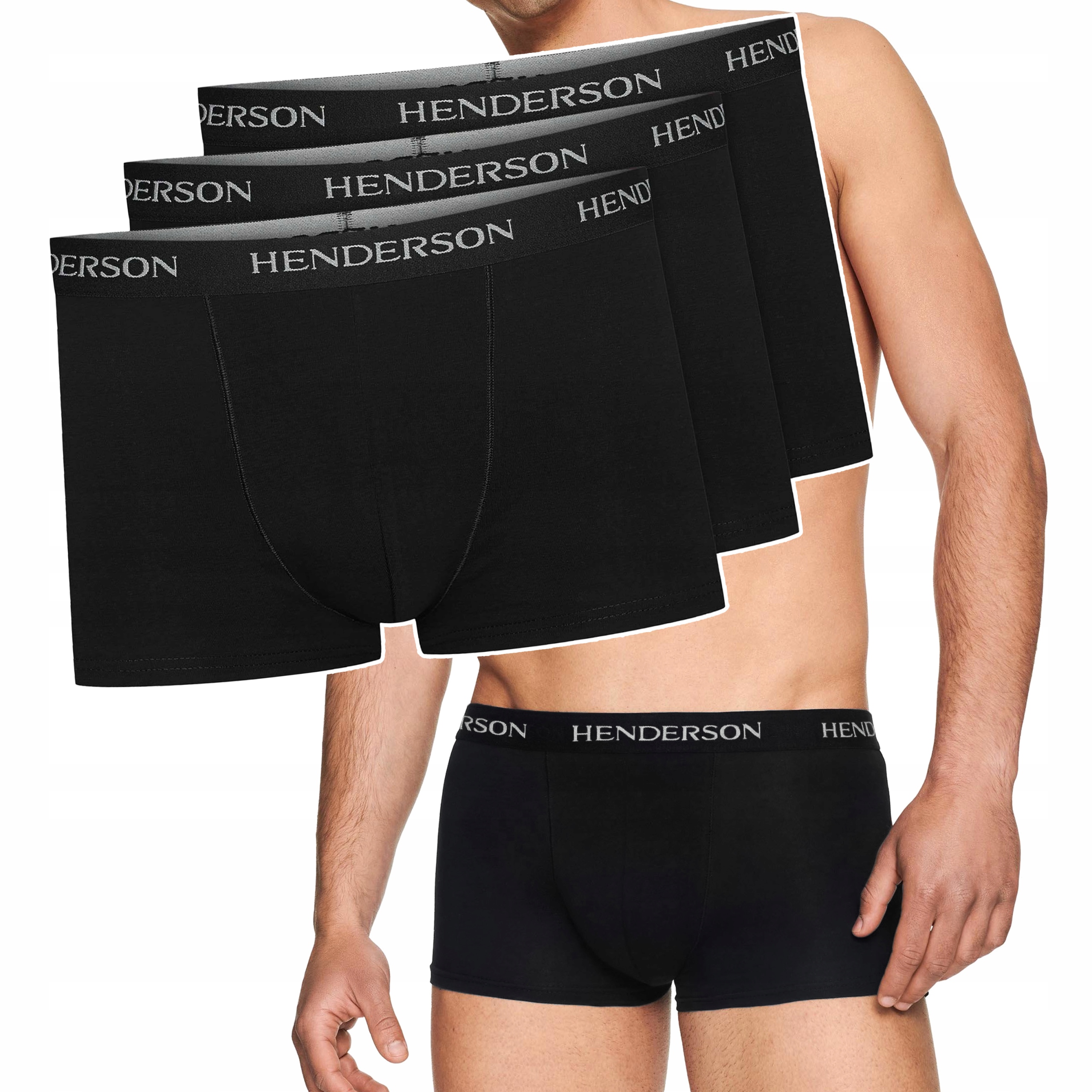 Pánské sportovní boxerky Henderson Slipy bavlněné, pohodlné, 3 kusy (3-PAK) velikost XL