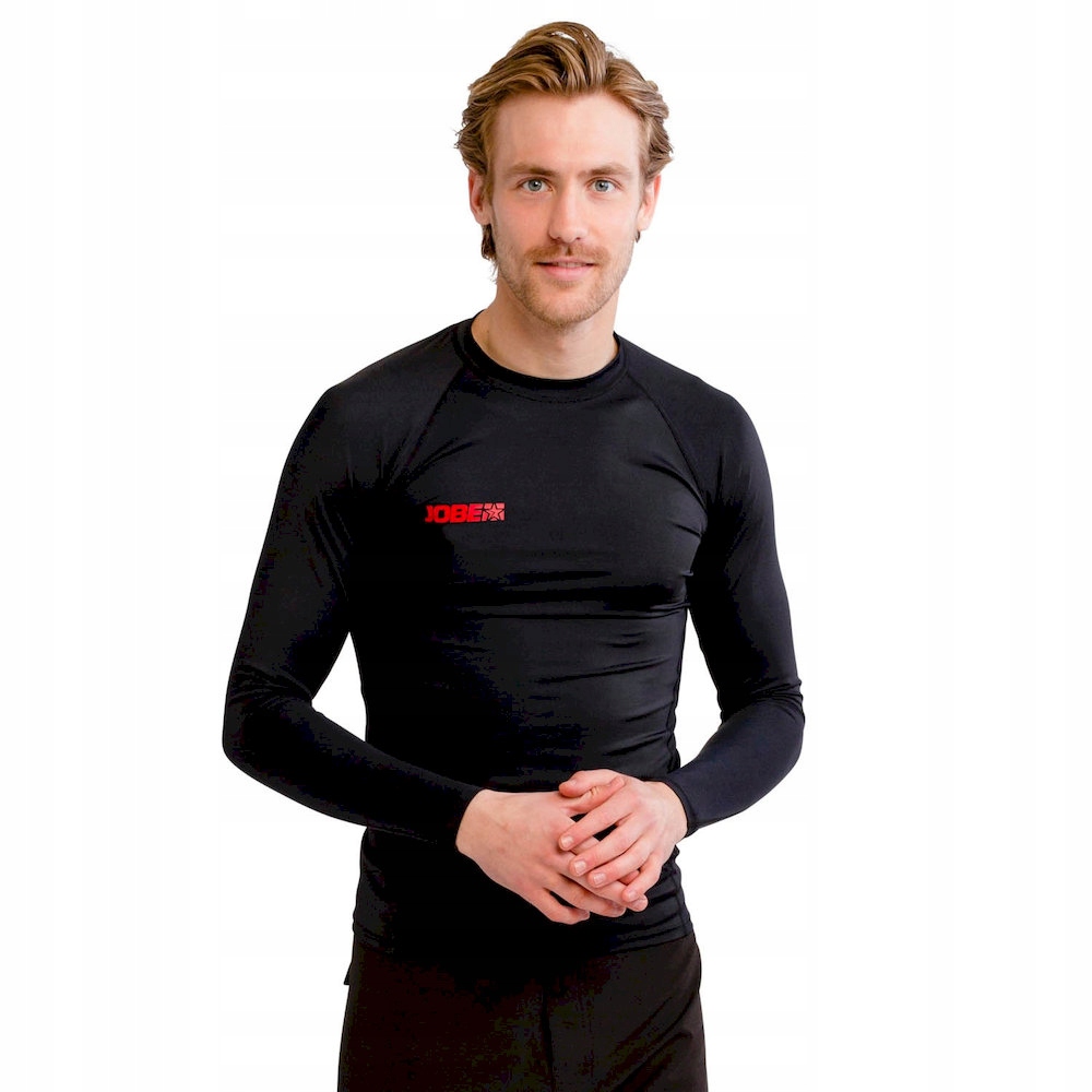 Koszulka męska Jobe Rashguard z długim rękawem do sportów wodnych czarna
