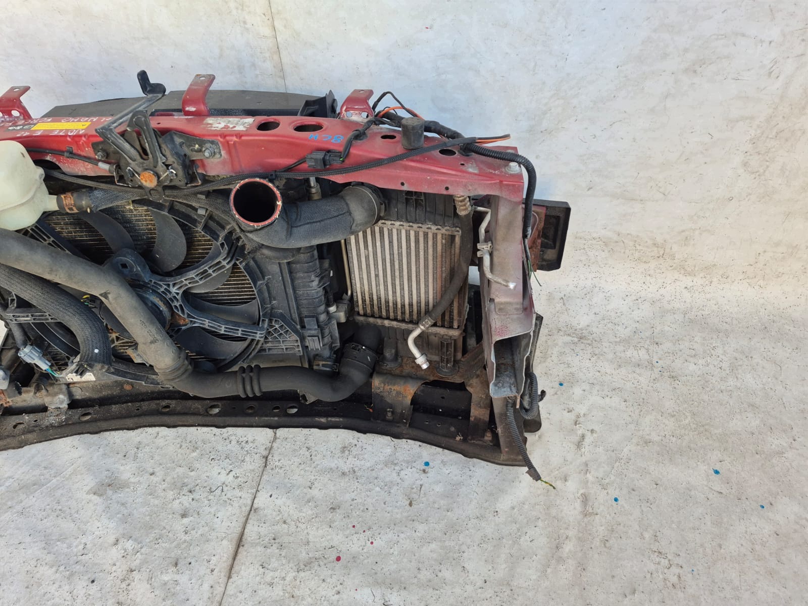 NISSAN NOTE II E12 12- front body wall front pillar radiator