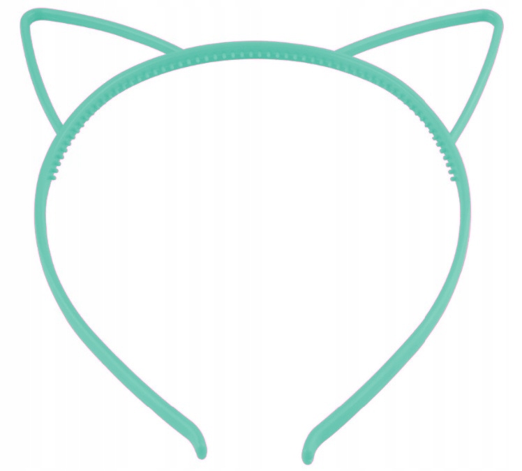 

Opaska do włosów z uszami miętowa uszy kota