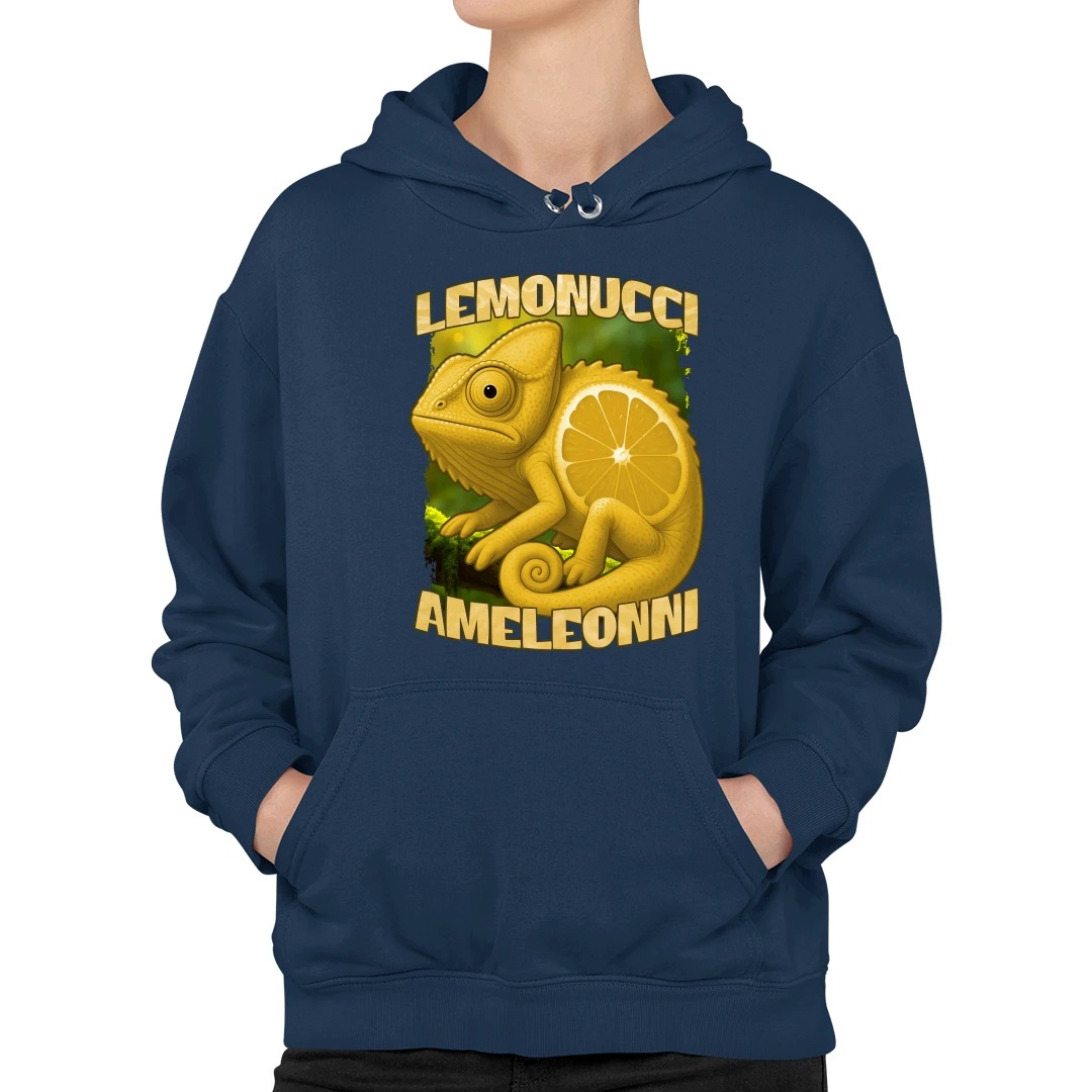 Lemonucci Ameleonni Italian Brain Rot chameleon citron dámská mikina S