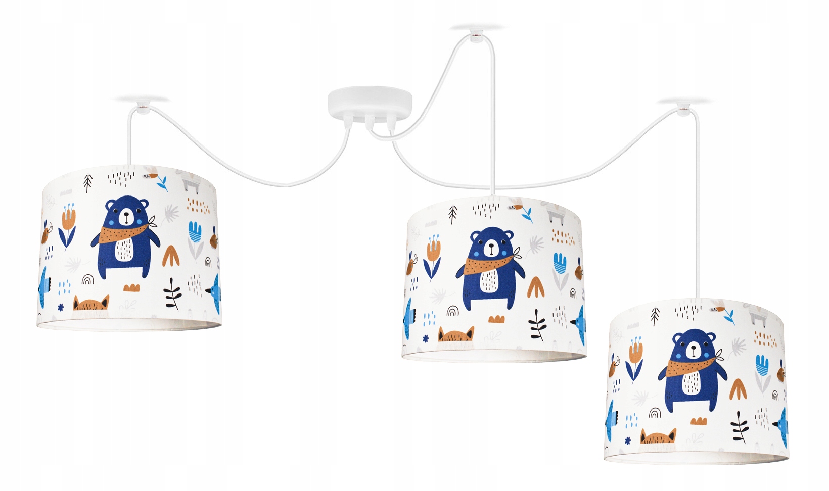 

Pająk Lampa Wisząca Żyrandol Teddy Blue 3 Led