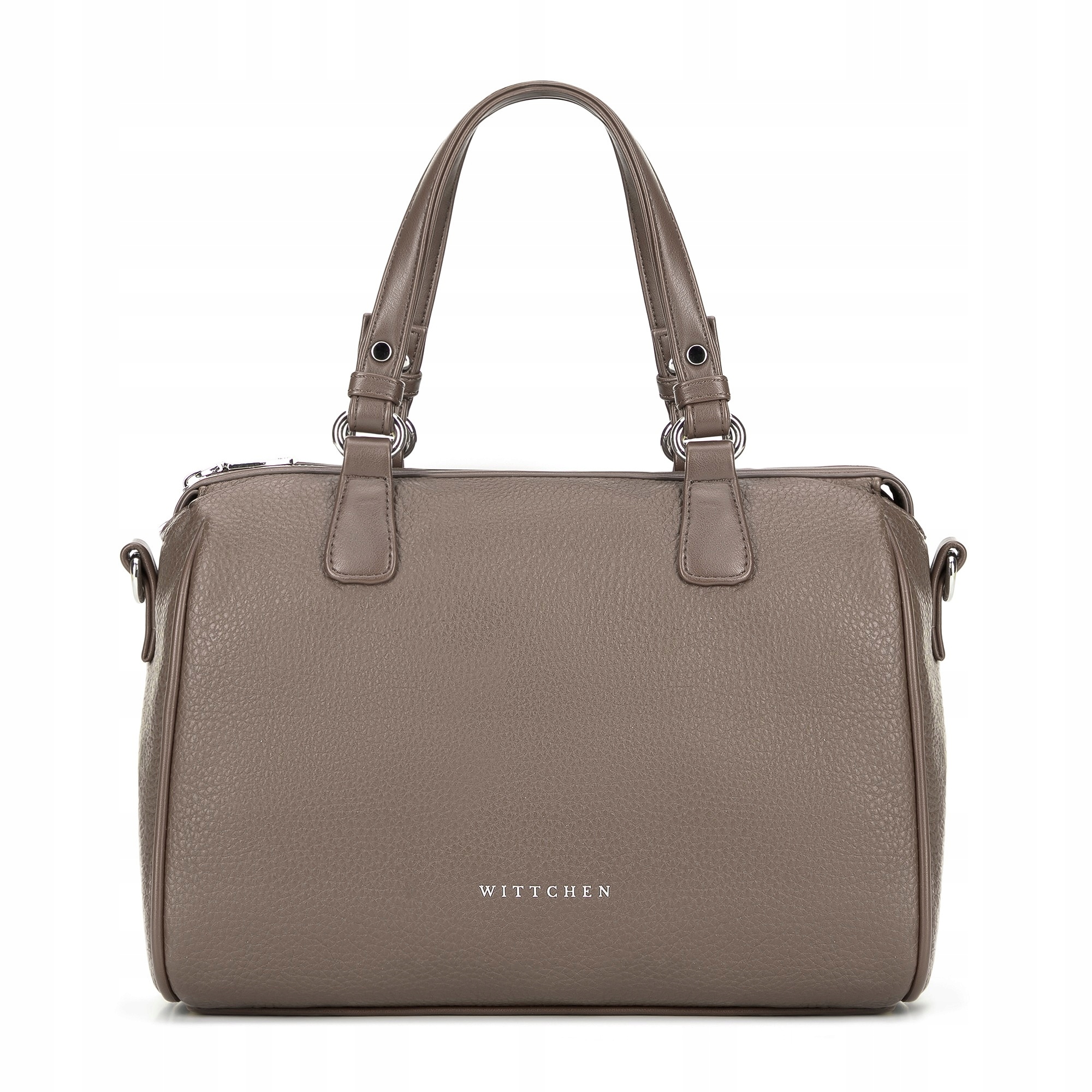 Torebka Wittchen kuferek 101-4Y-704-9 z ekoskóry ciemny beż