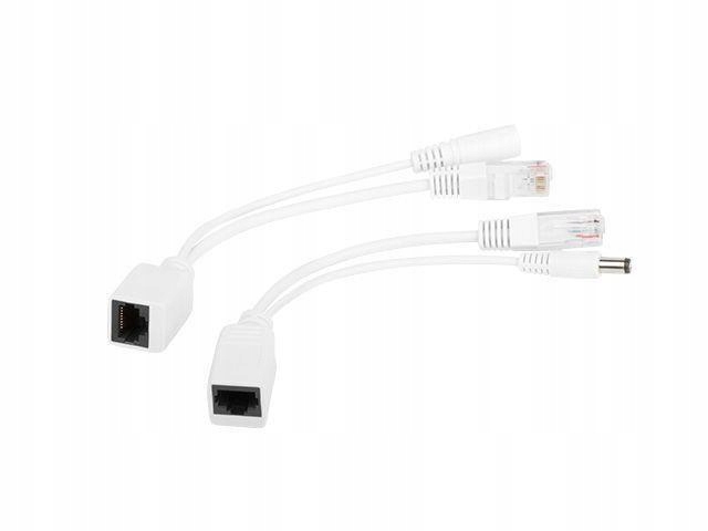 Adapter PoE zasil. po skrętce 0.15m biały Gembird