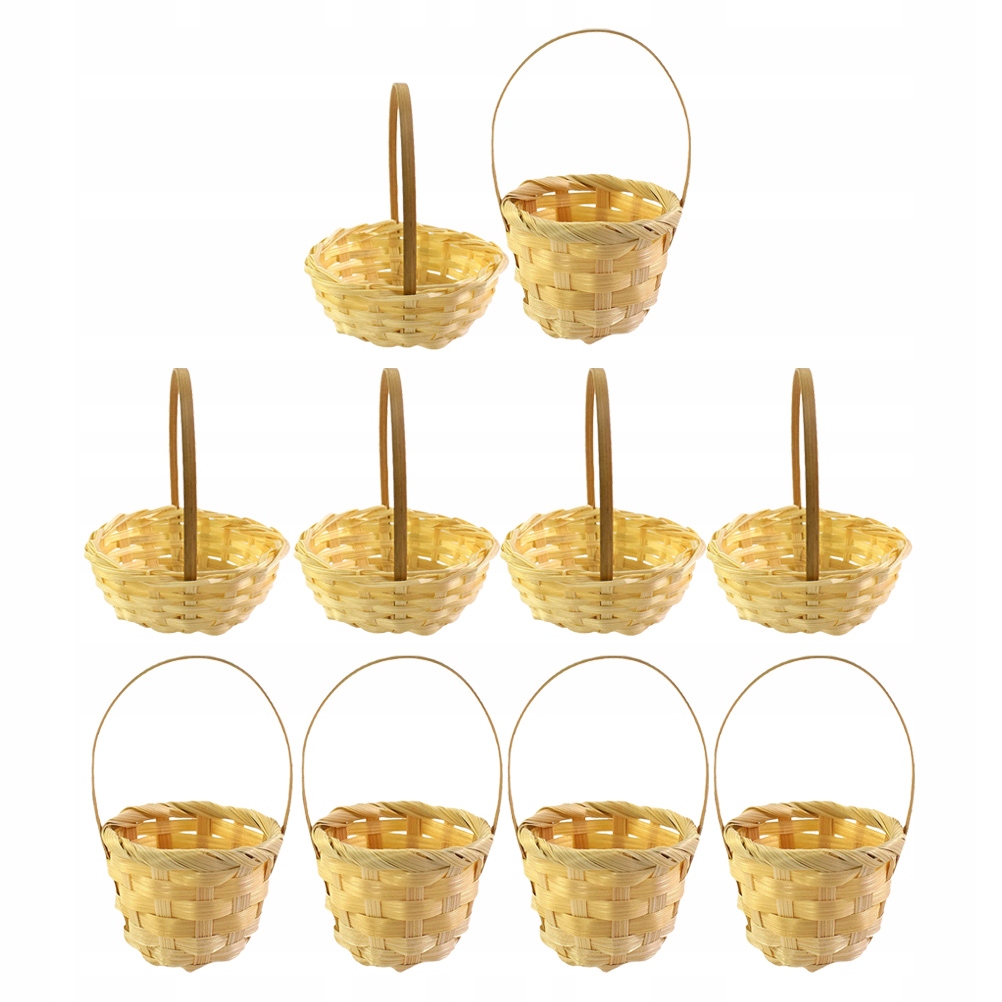 KOSZE MINI RATTANOWE DECOR 10 SZT
