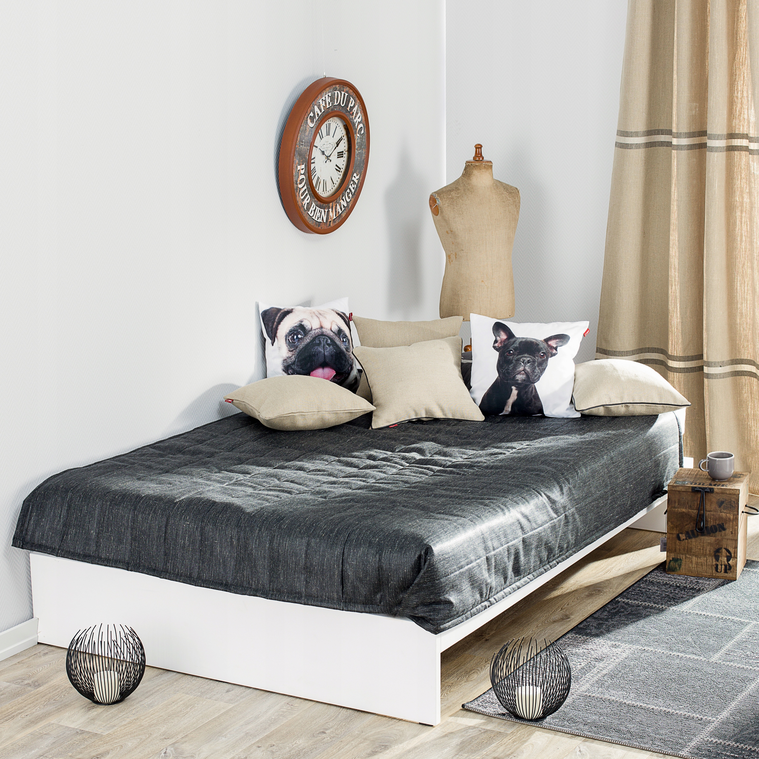 Dekoria Prošívaný přehoz young loft 170×210 cm