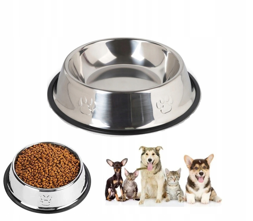 

Miska Dla Psa Metalowa Antypoślizgowa Na Gumie