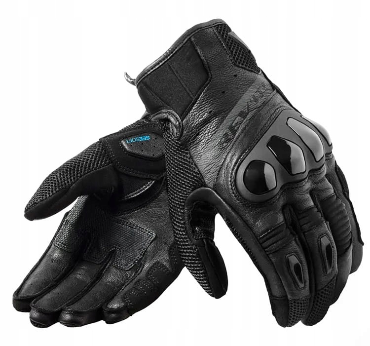Rev'it Ritmo Pánske Motocyklové Rukavice Krátke Čierne Xs