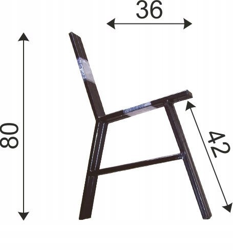NOGA STALOWA DO ŁAWKI KPL. 2SZT UN Kod producenta 1000001004518