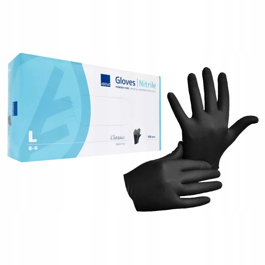 

Rękawice Nitrylowe Bezpudrowe Rękawiczki 100 szt L
