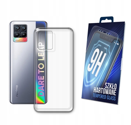 

Etui Silikonowe +szkło do Realme 8 8 Pro Obudowa