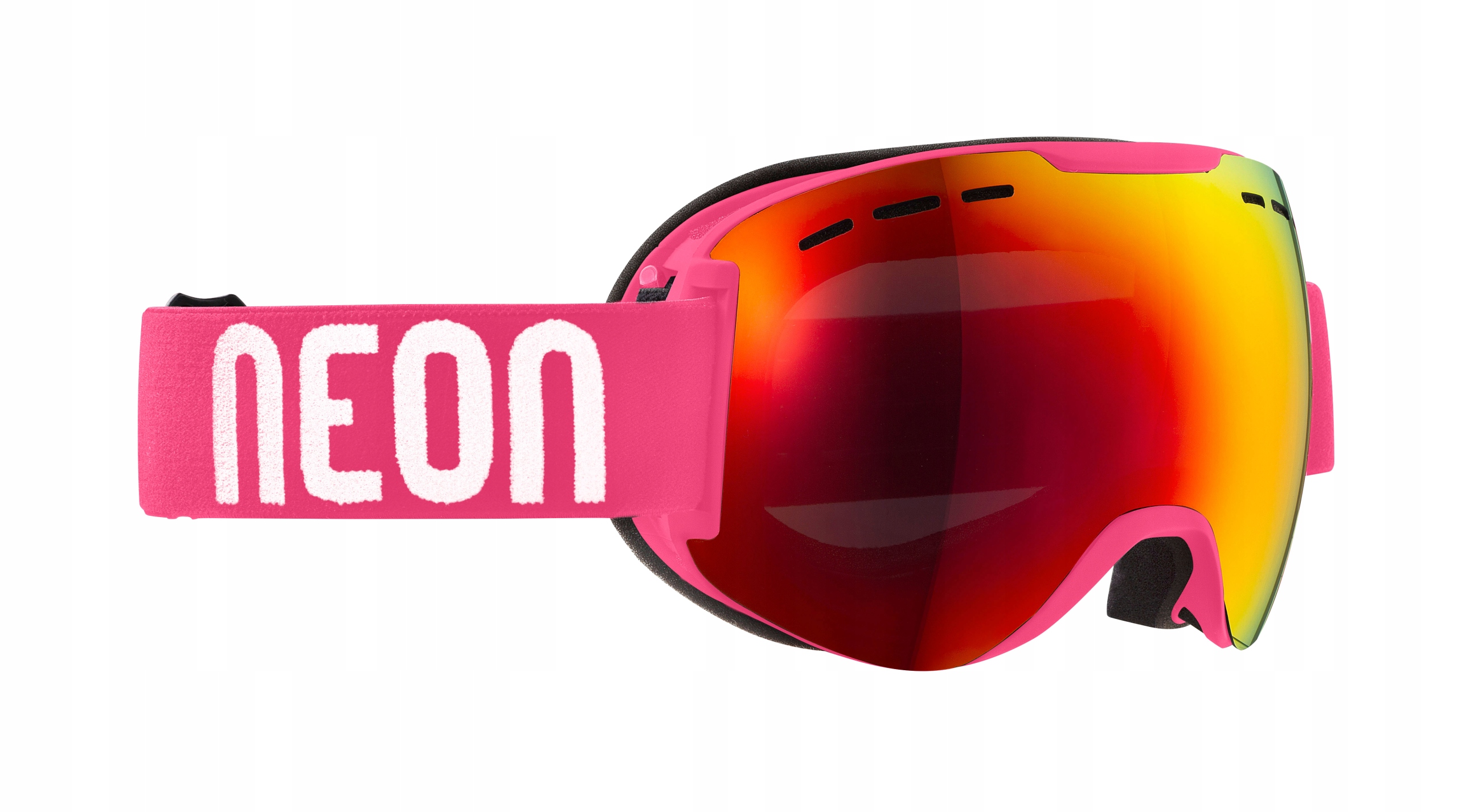 Lyžařské Brýle Neon Dragon Pink Mirror Red CAT3