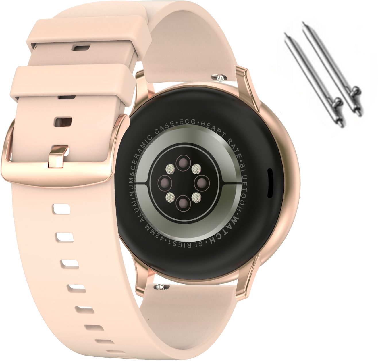 

Pasek Silikonowy Smartwatch Zegarek 20mm Pudrowy