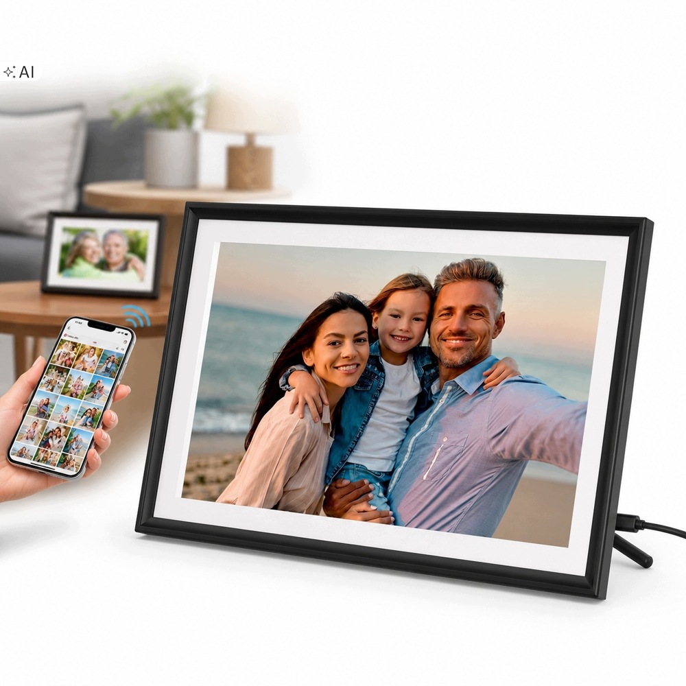 Dotykový Digitální Rámeček Na Fotografie Filmy 15.6" Hd 32 Gb Wifi