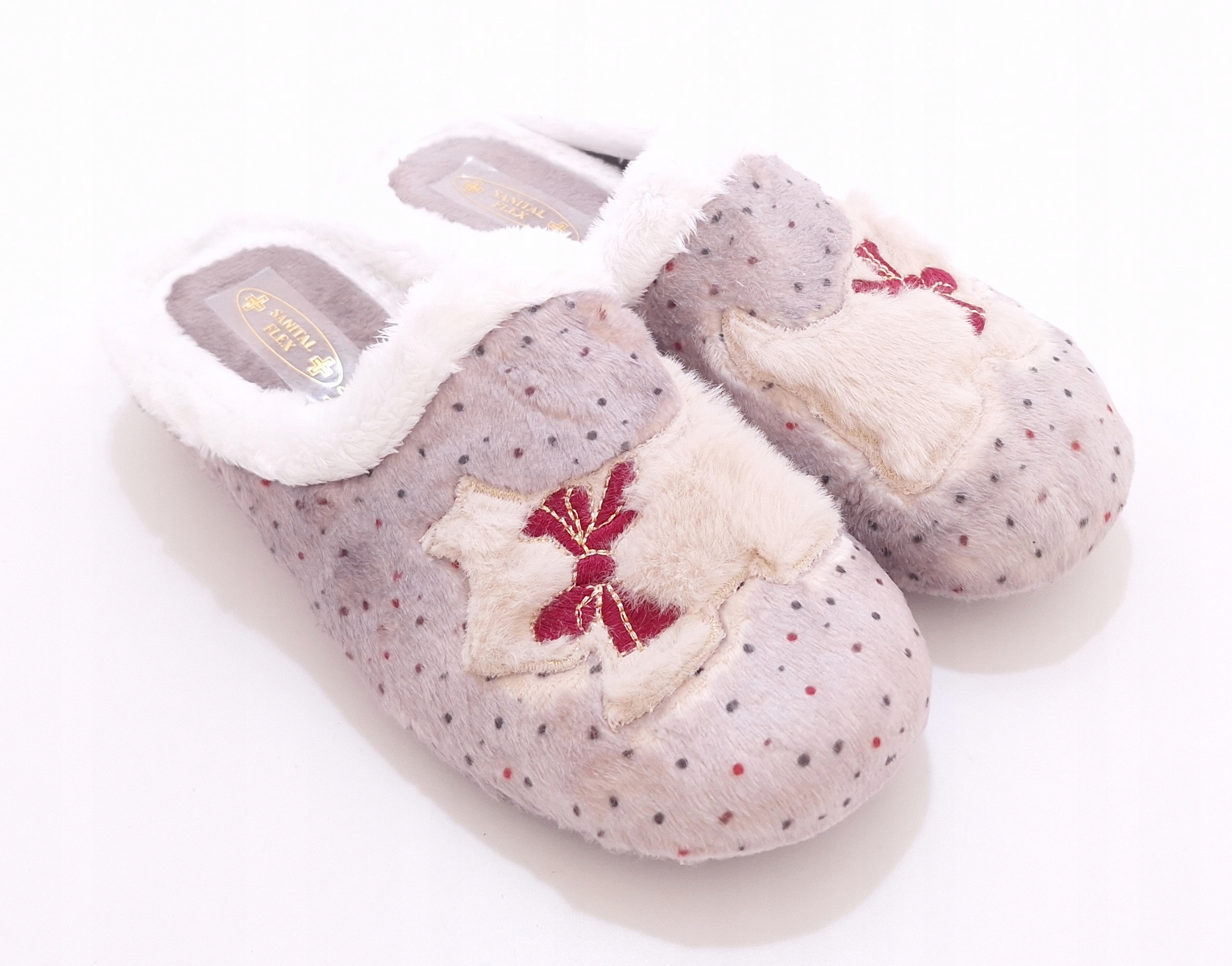 Dámské teplé pantofle s motivem pejska Sanital Flex Z32579X r37