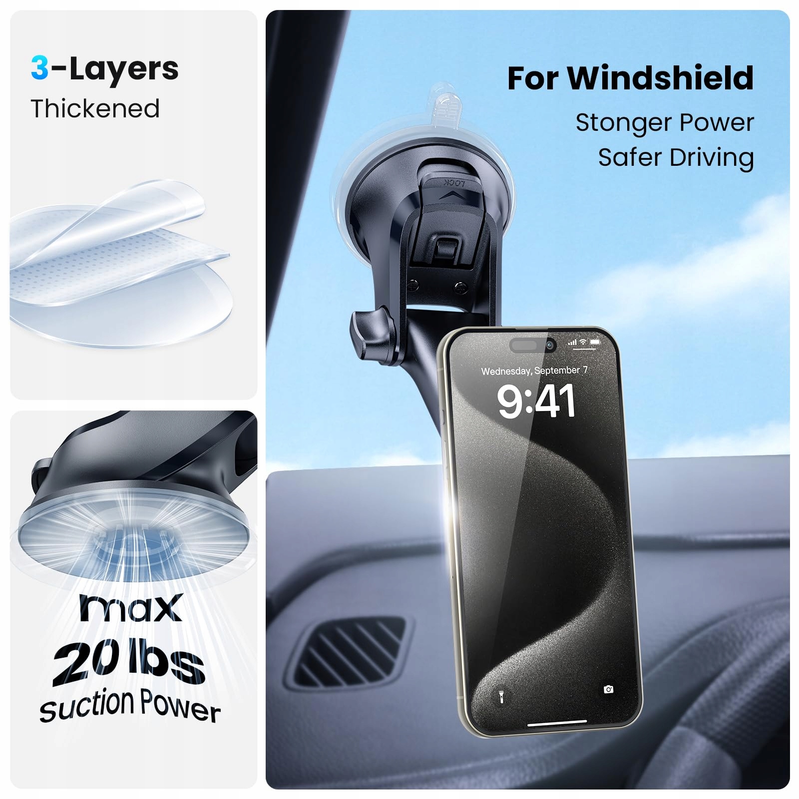 APPS2CAR Magnetyczny Uchwyt Samochodowy Uniwersalny na Telefon — miniatura 2