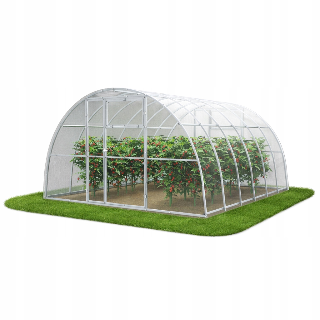 Polykarbonátový skleník Zahradní tunel 3,5x4 m, profil 40x20 pozink 6 mm