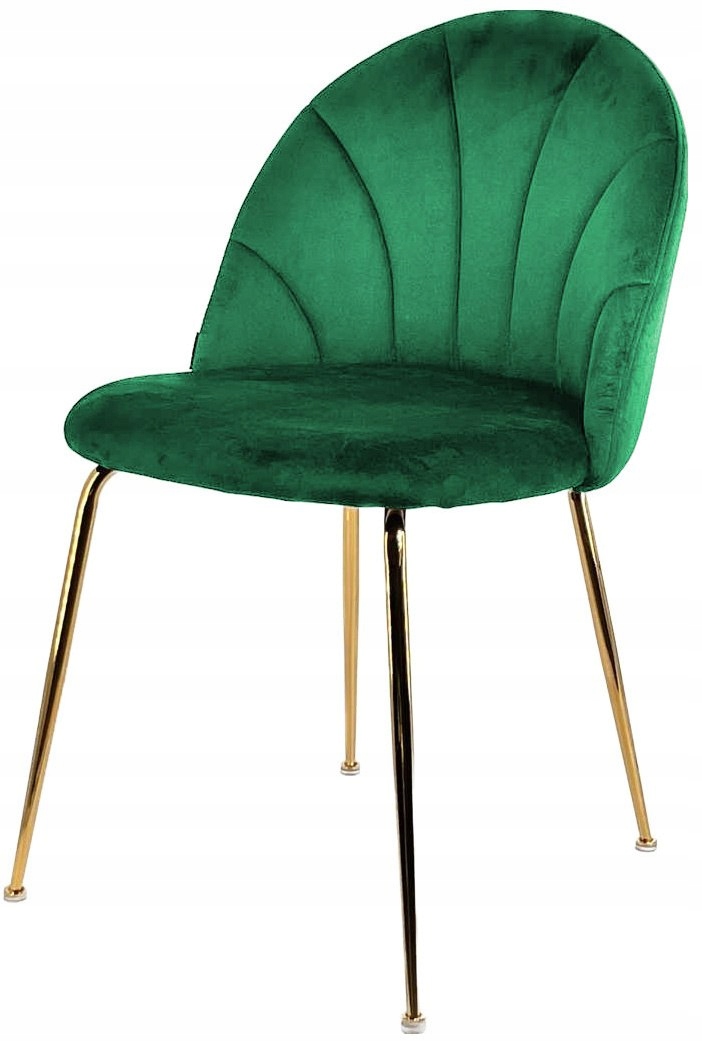 Čalouněná židle Camila Green Velvet Gold Lugano