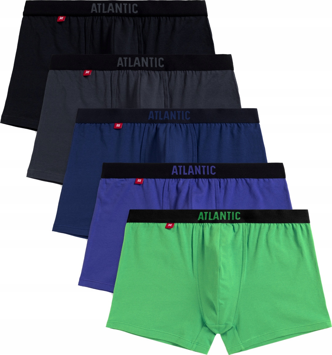 Pánské šortky Atlantic 5SMH004 spodní prádlo boxerky cotton stretch 5PAK *L*