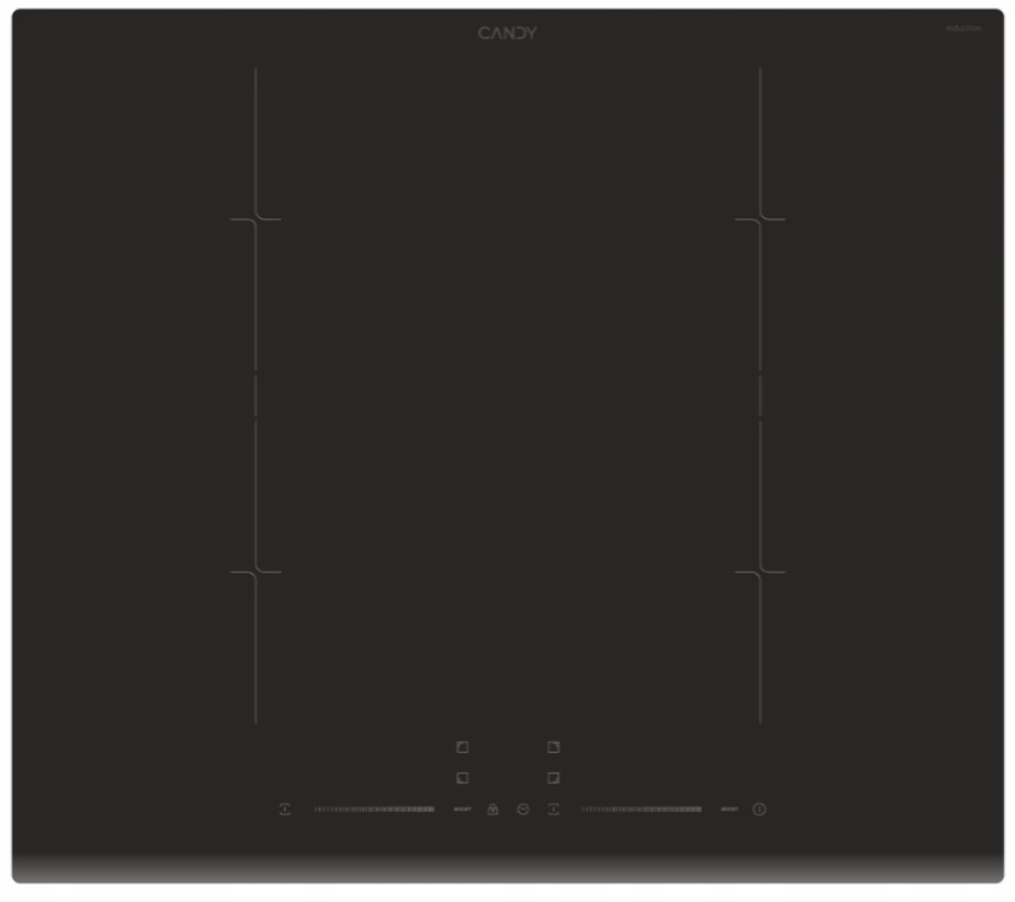 Indukční varná deska Candy CDTP644SC/E1 60 cm 4 pole černá 2x bridge booster