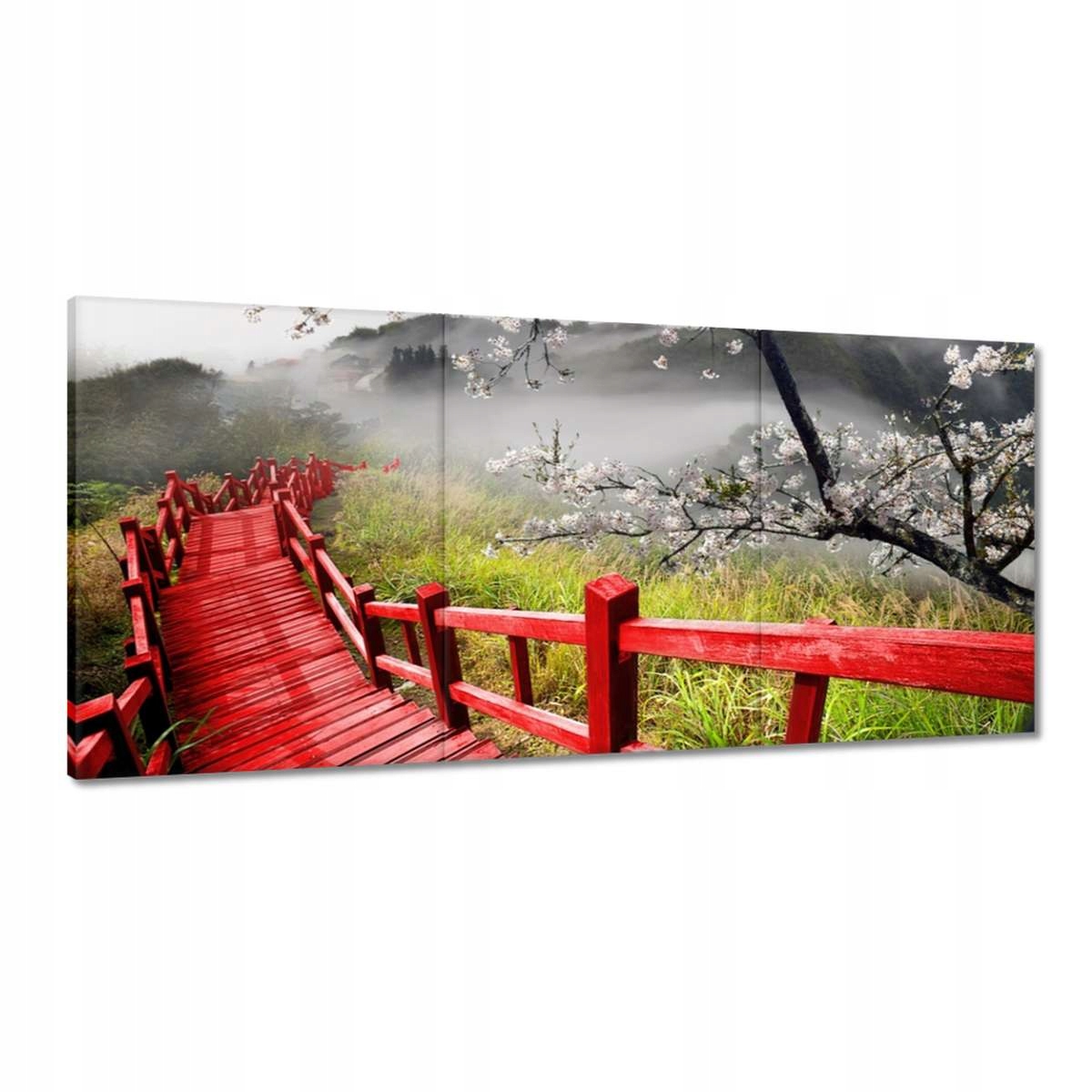 Obrazy 210x100 Červený most v Japonsku