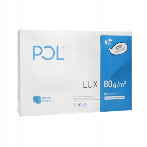 

Papier biurowy Pollux format A4 ryza 500 arkuszy