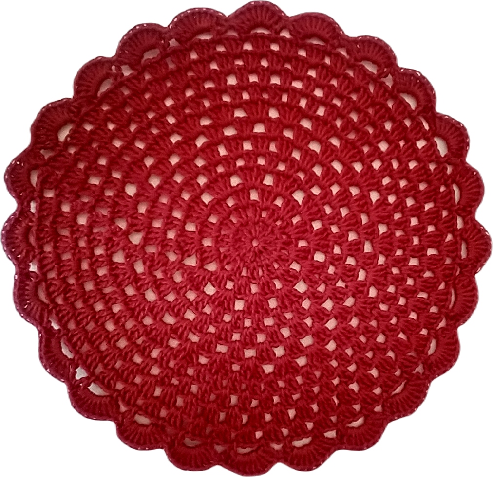 Podložky pod talíře 6 ks barva Rubin 21cm