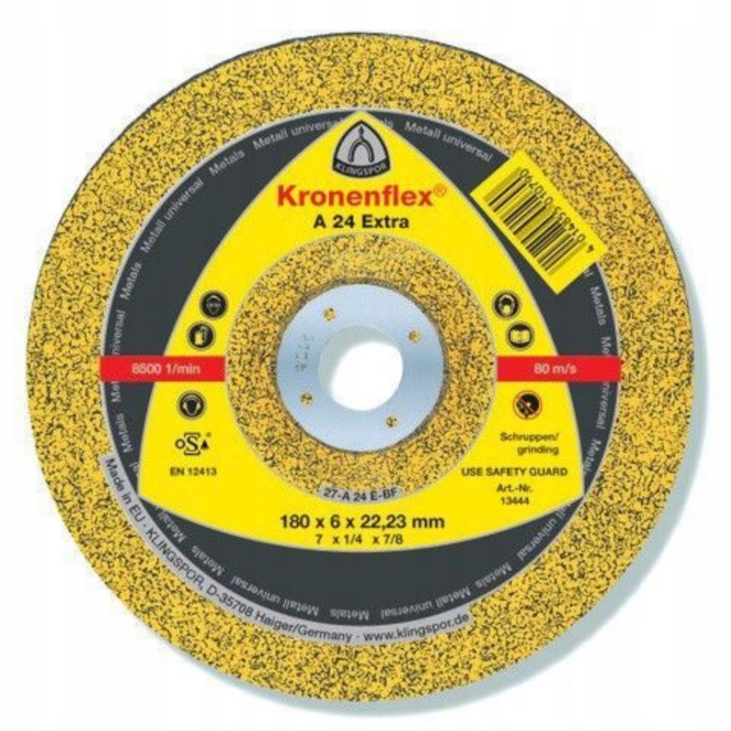 

Klingspor 13410 Ściernica Do Aluminium 180X6 A46