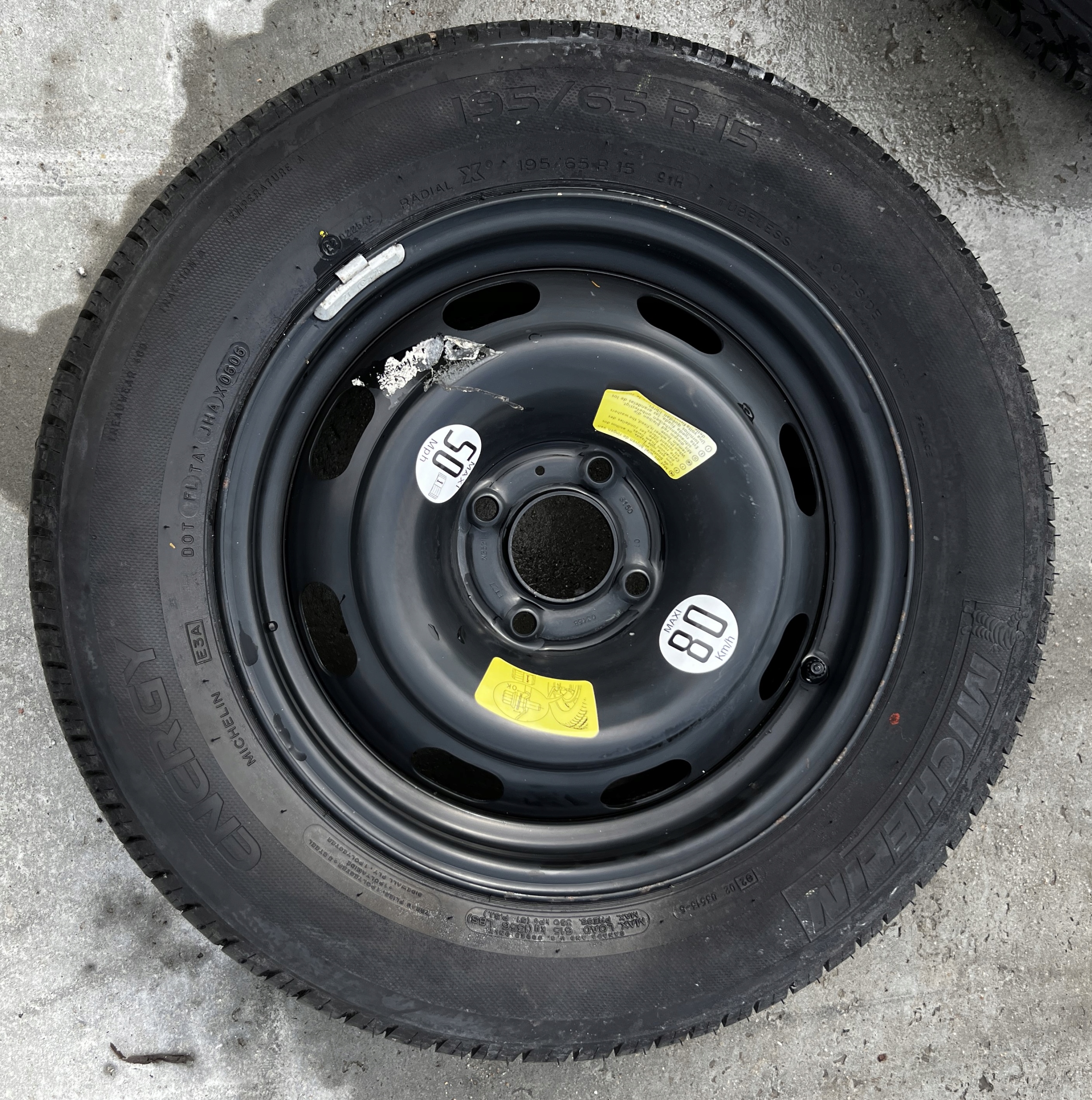 KOŁO ZAPASOWE ZAPAS OPONA LETNIA CITROEN C3 I 195/65 R15