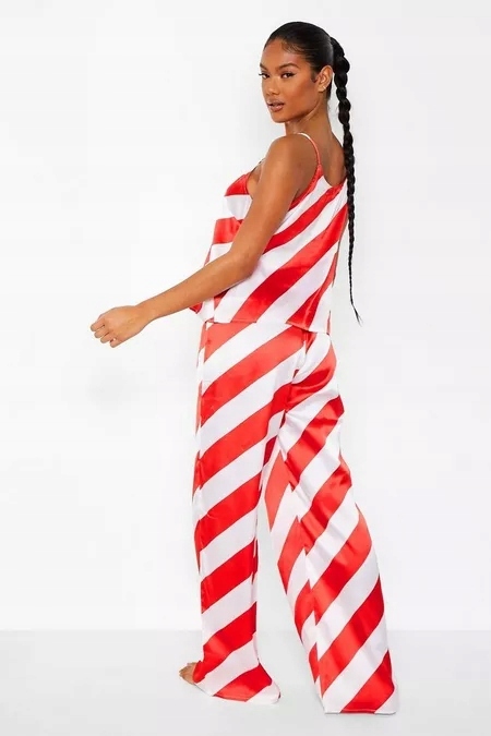 BOOHOO SATYNOWE SPODNIE OD PIŻAMY M Rozmiar M