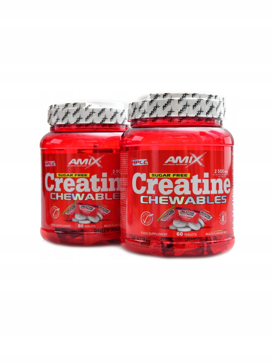 Amix Creatine monohydrate 2500mg chewable tabs zero sugar 2 x 60 tbl