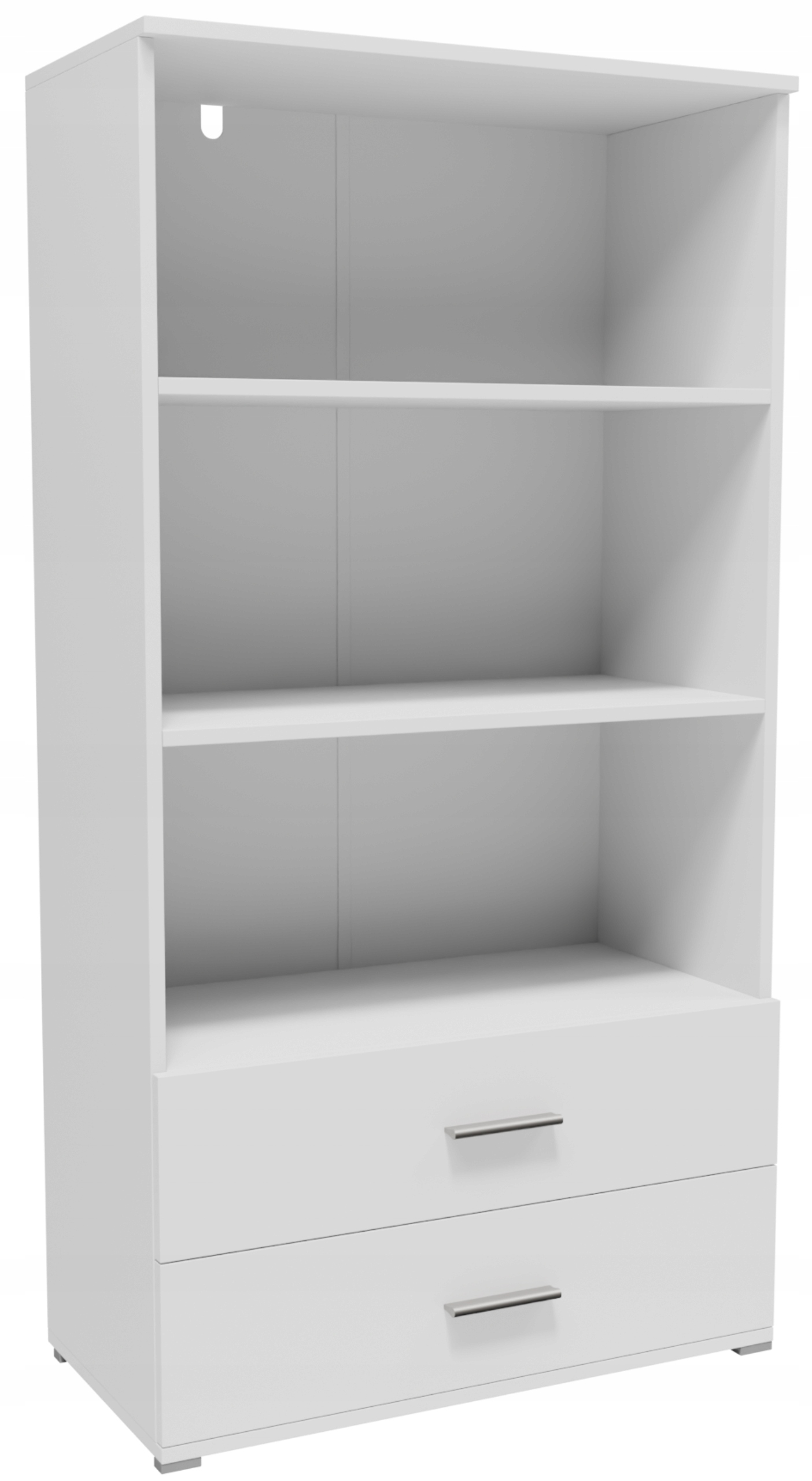 Regál CR3-ST2 biele zásuvky police priestranná skrinka oblečenie hračky knihy