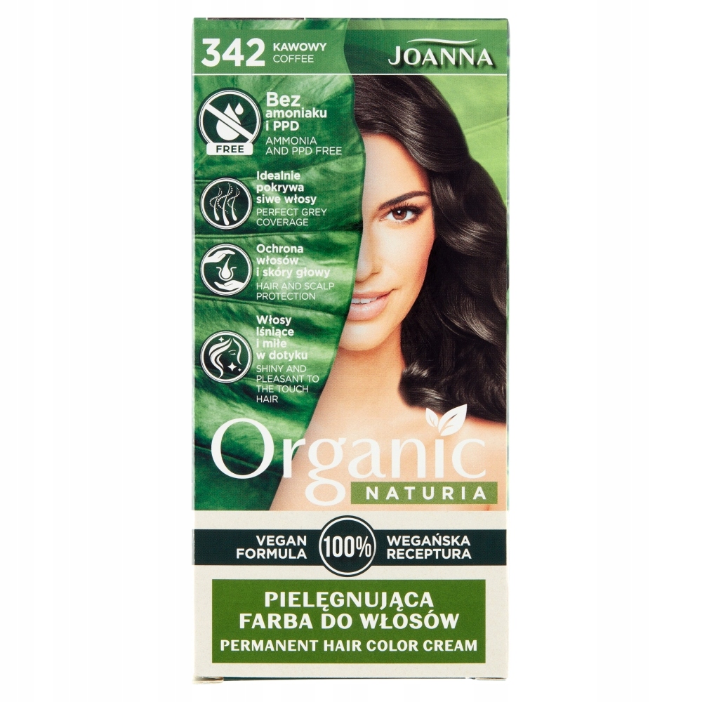 

Joanna Naturia Organic farba włosów 342 Kawowy