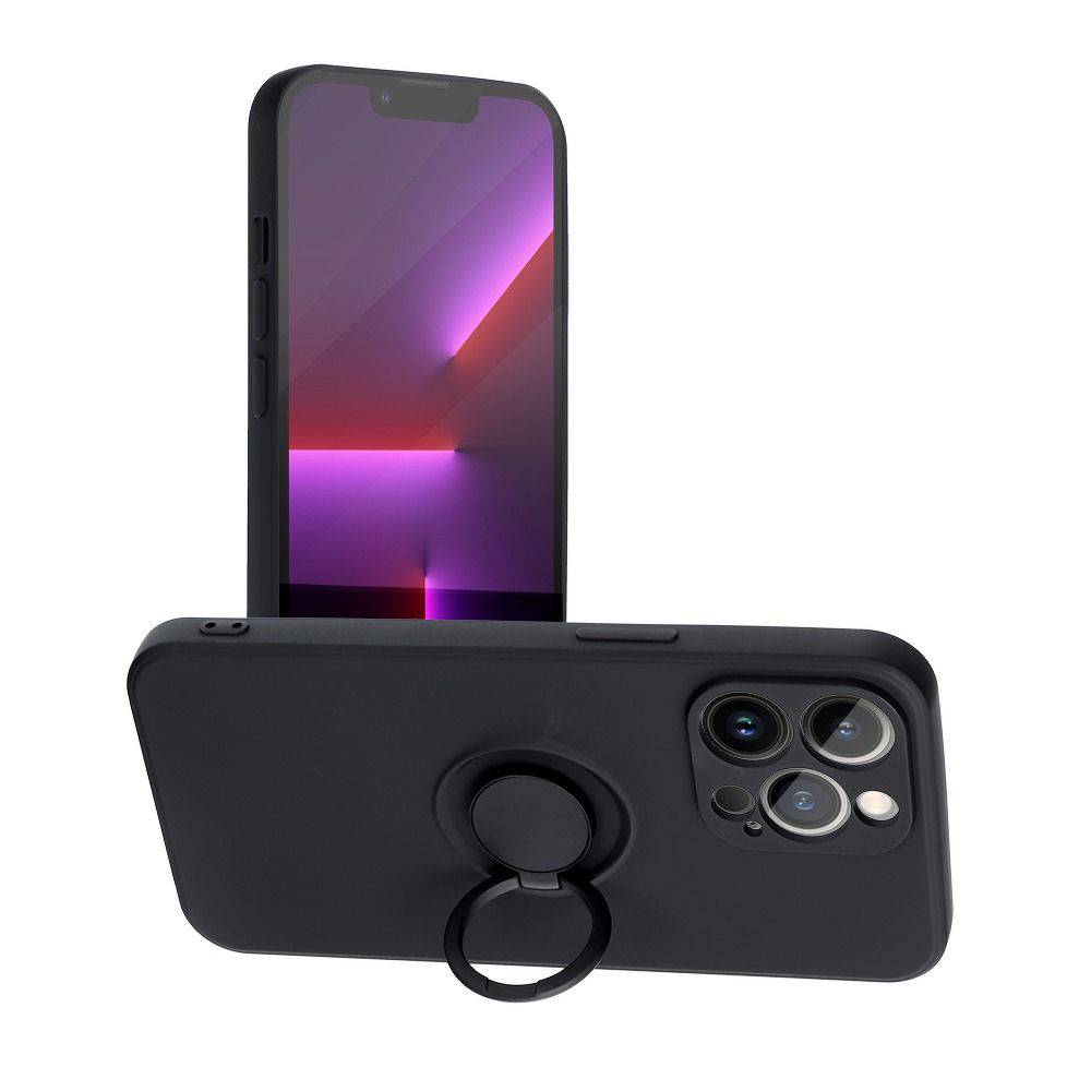 Etui Silicone Ring Do Iphone 13 Pro Czarny