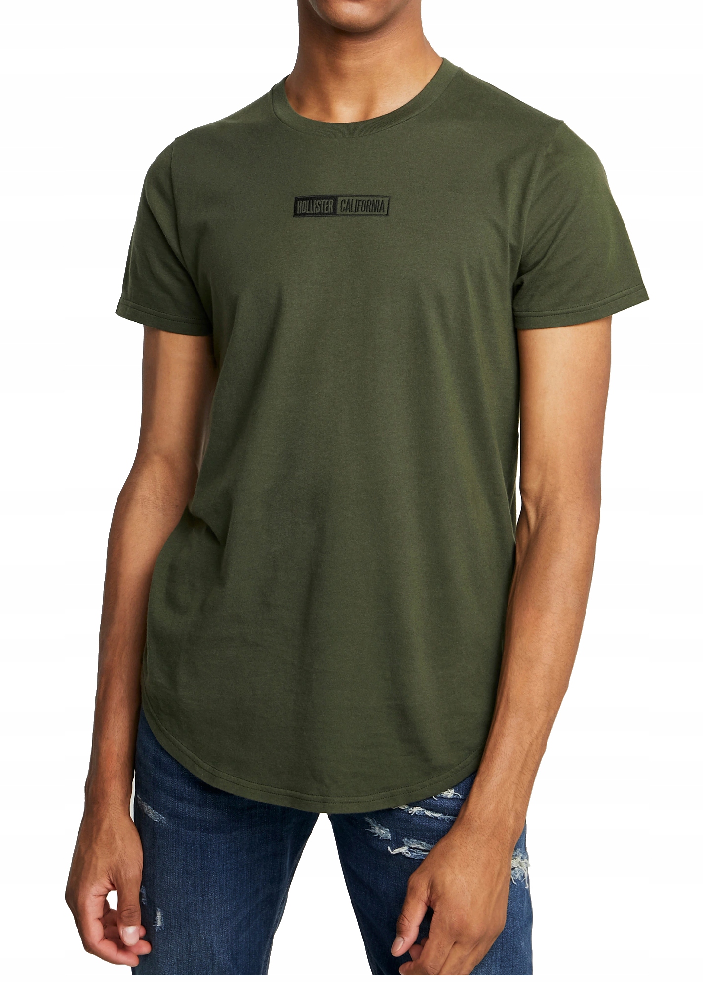 

Hollister Military Green T-Shirt Logo _ Xs