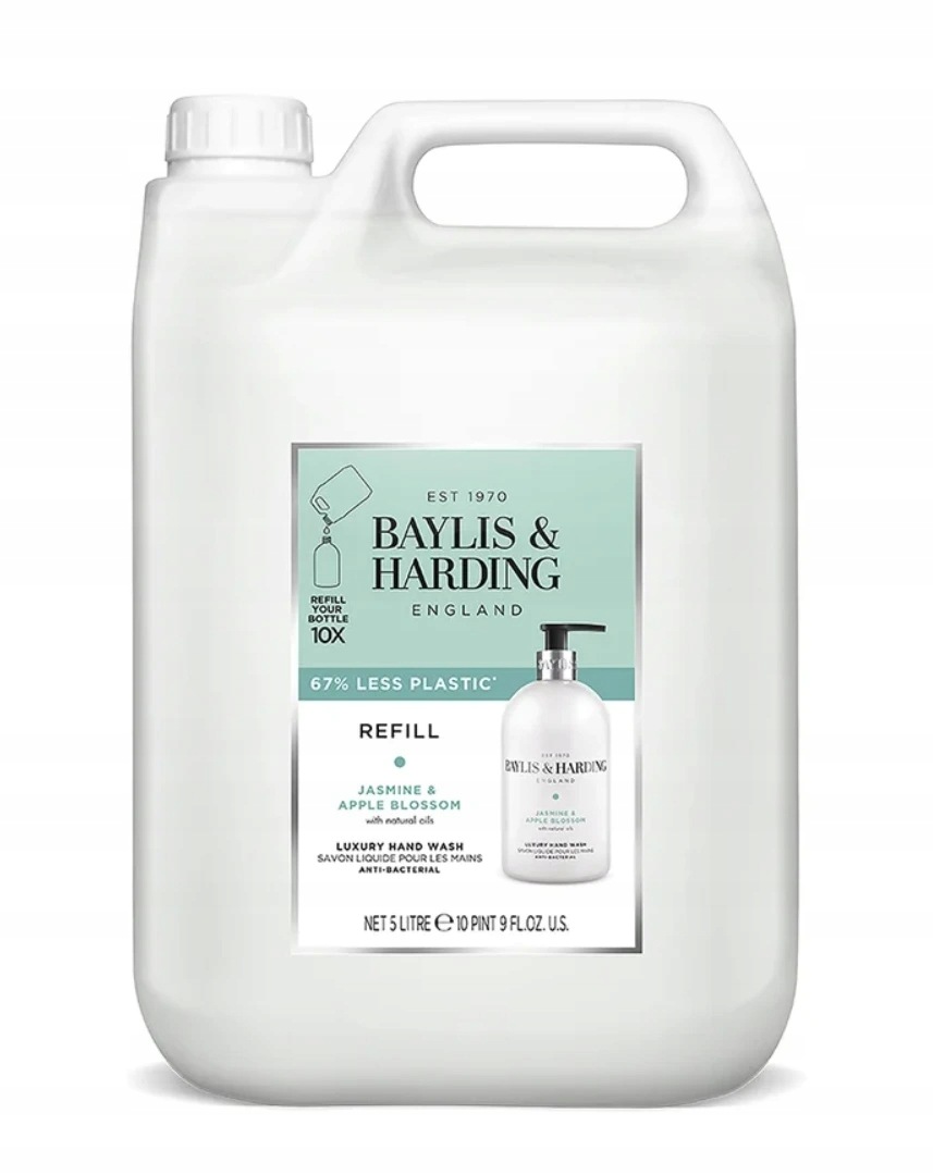Baylis & Harding Náhradní náplň tekutého mýdla Jasmín & Jablečný květ 5l