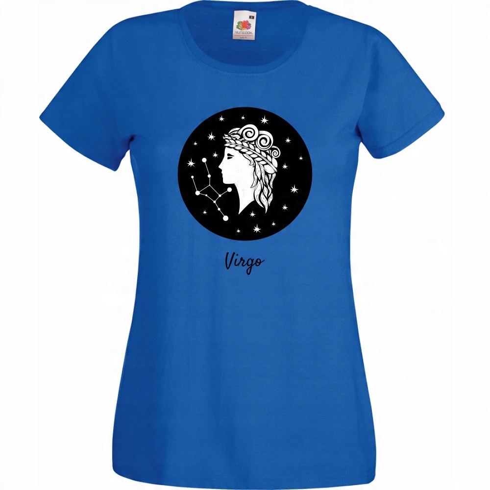 

Koszulka virgo znak zodiaku Xs niebieska