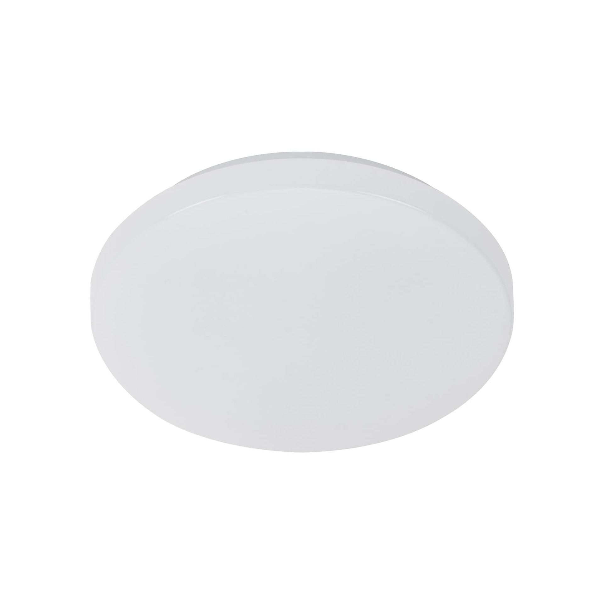 Stropné Led svietidlo Briloner Telefunken 12W so svetlom, biele, IP44, Ø29cm