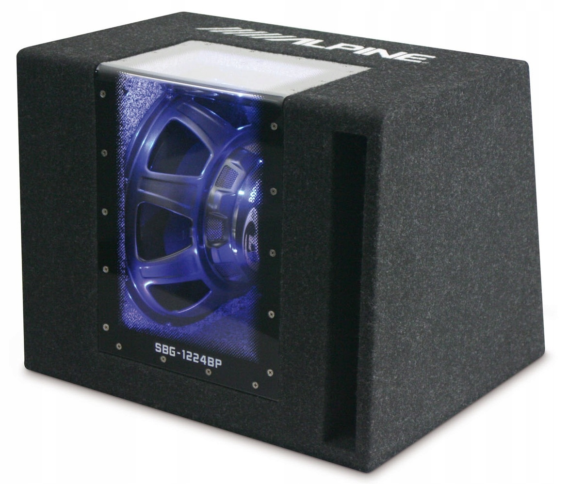 Skrzynia basowa Alpine SBG-1224BP Subwoofer Band Pass Moc 800W 2 Ohm