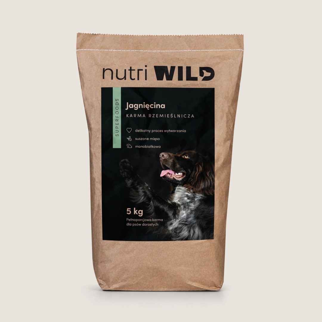 Nutri Wild Pełnoporcjowa sucha karma Jagnięcina Superfoods 5kg