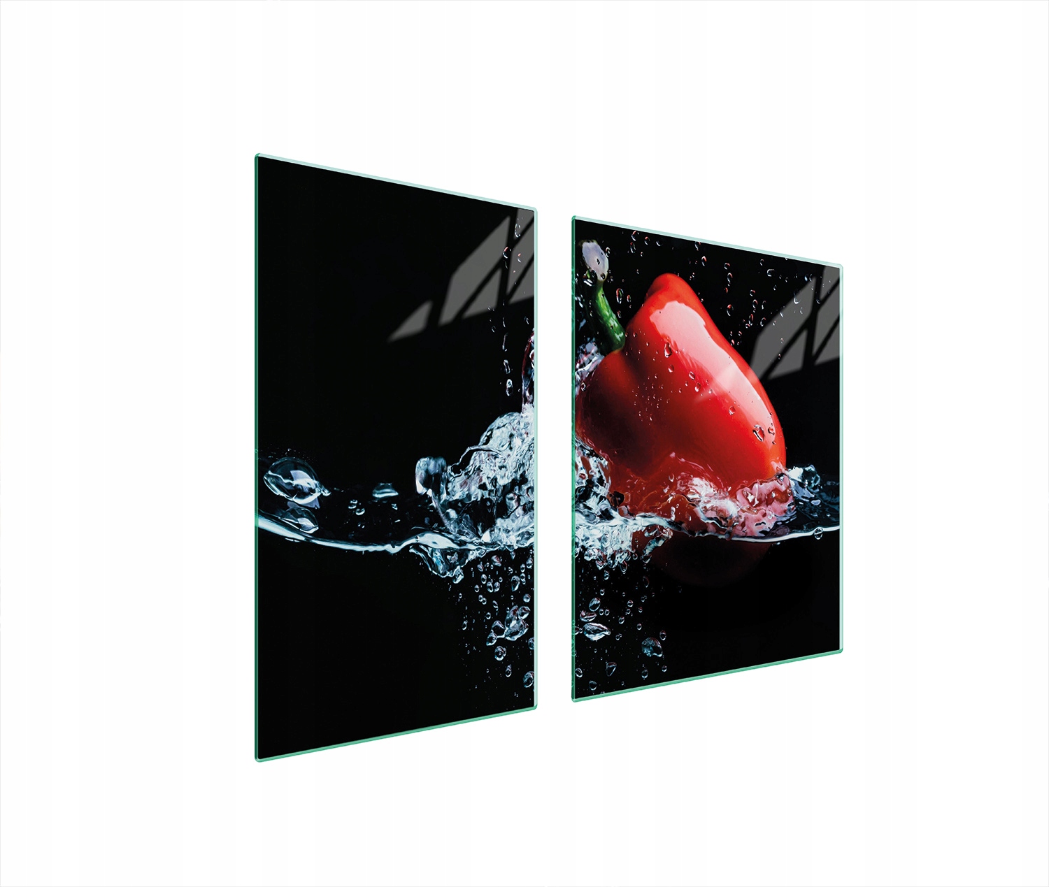 Skleněná Deska a Krájecí Prkénko 100x52 Paprika Tvrzené Sklo