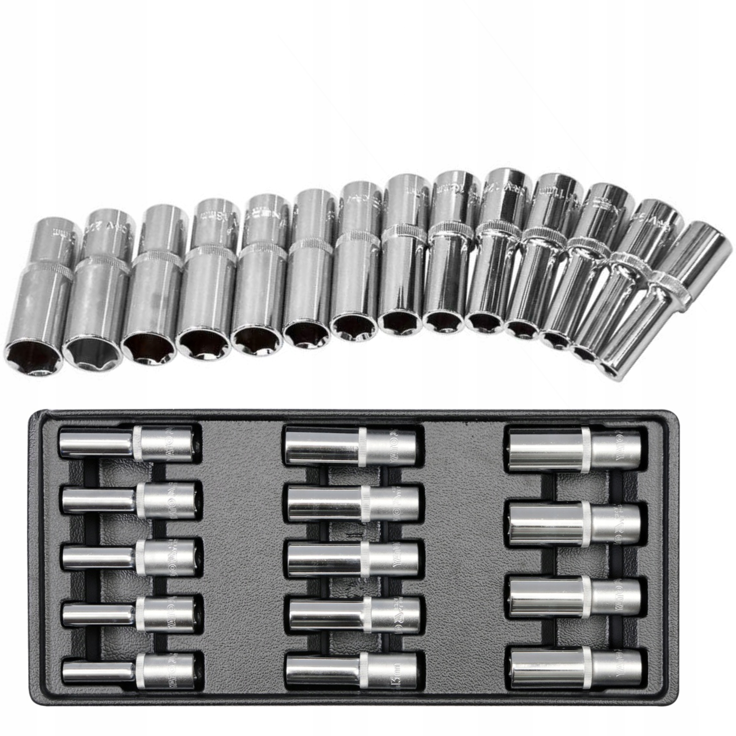 

Yato Wkład Nasadki Długie 8-21MM 1/2" 14el
