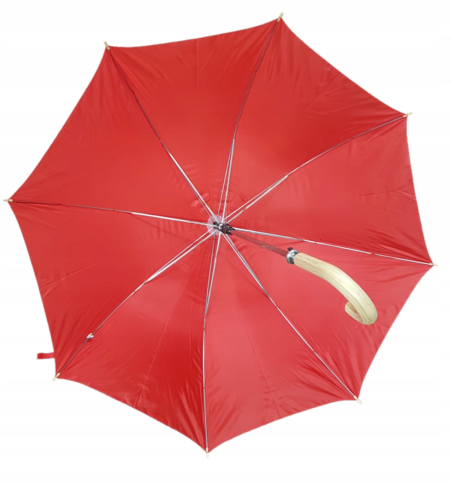 

Parasol duży czerwony solidny automatyczny 120 cm