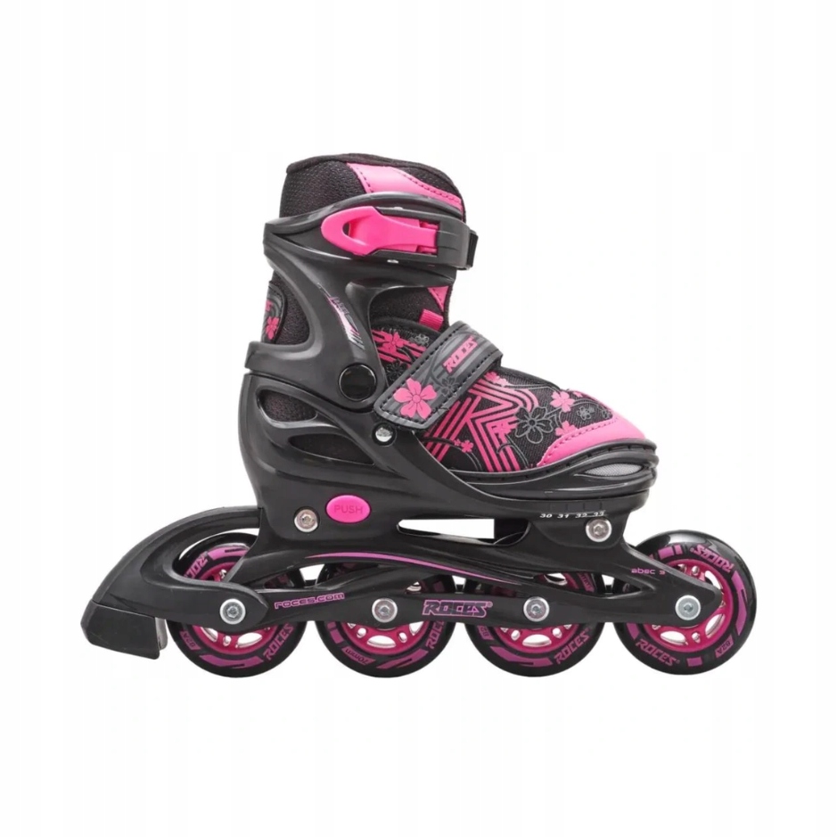 Łyżworolki Roces Jokey 3.0 Girl czarno-różowe