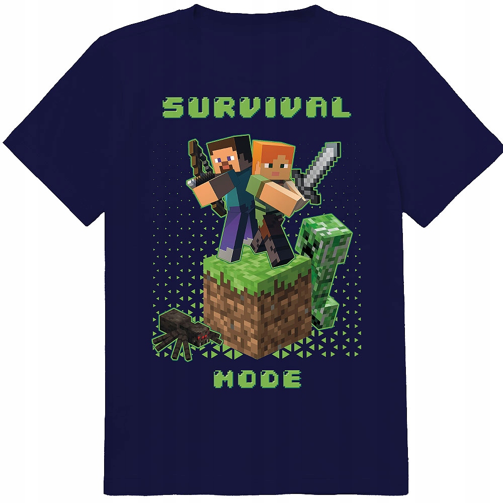 KOSZULKA DZIECIĘCA T-SHIRT DLA DZIECKA KOSZULKA MINECRAFT 116 122 JAKOŚĆ