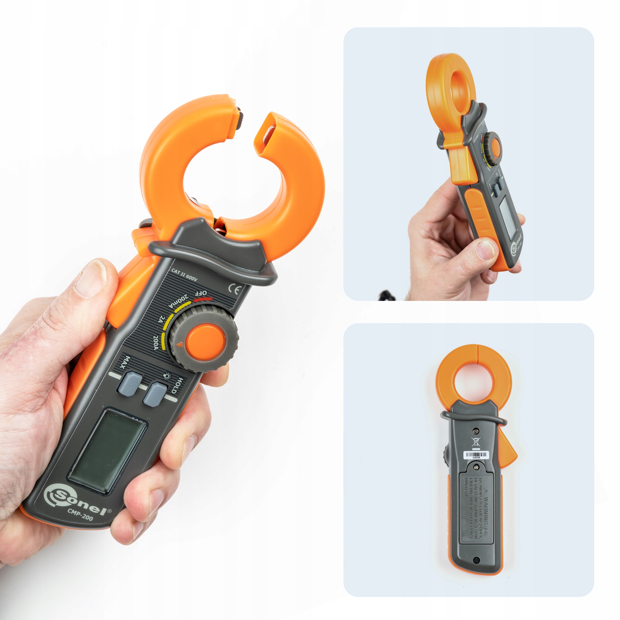 SONEL CMP-200 Cęgowy miernik prądu upływu Typ cęgowy