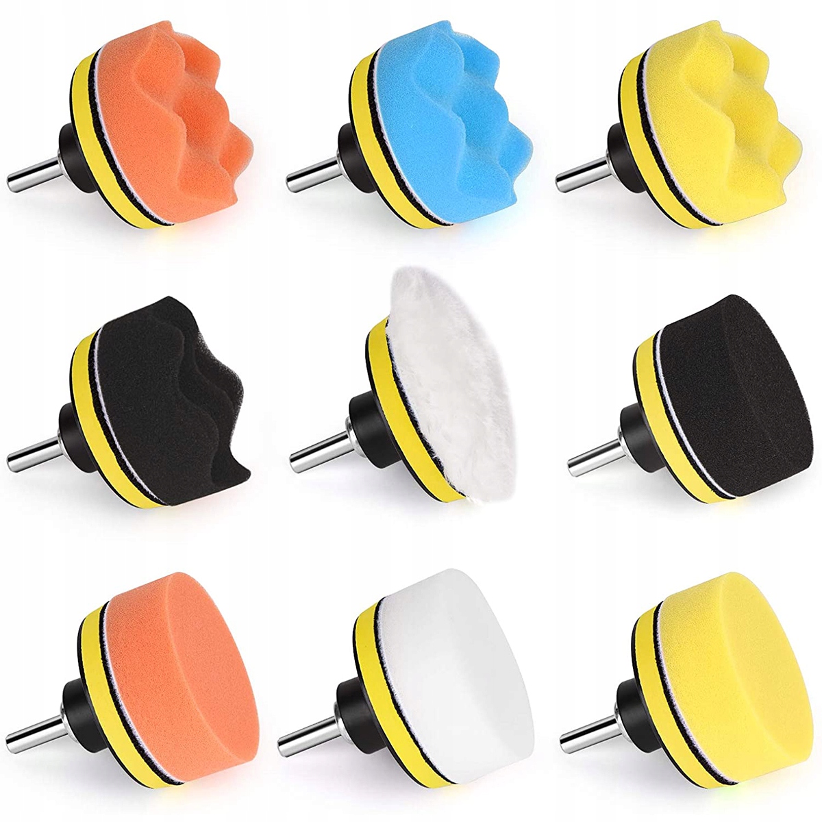 GĄBKI PADY POLERSKIE DO WIERTARKI WKRĘTARKI ZESTAW 22 SZT + ADAPTER Pojemność opakowania 1 ml