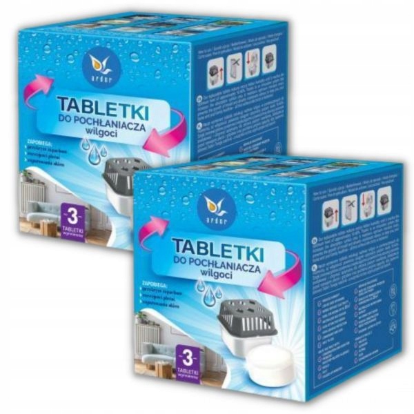 

Tabletki do pochłaniacza wilgoci Ardor 3x450g x 2